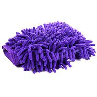 UltraGuards-Double Sided Microfiber Car Wash Mitt, Incredible Efficient Alternative to Duster Cloth with Super Soft and Plush Touch, Improved Auto Home Kitchen Bathroom Cleaning Glove (Purple)
