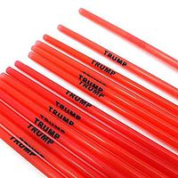 Trump Straws - Plastic Straws Reusable - Donald Trump 2020 Make America Great Again - Pack of 10