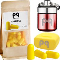 PQ Ear Plugs for Sleep - ECO Packaging: 20 Earplugs for Sleeping with 2 Holding Cases - Noise Cancelling Ear Plugs & Noise Reduction Earplugs - 32 dB