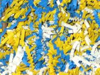 4oz Bag U Choose Size Blue Yellow White Gift Basket Shred Crinkle Paper Filler Bedding nfLG -1631