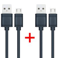 BesCable Micro USB to USB Cord - 2 Pack 3ft Micro USB Charging Data Cable for Smartphones