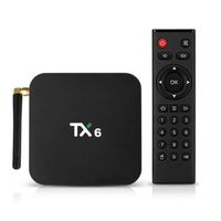 TV Box Android 9.1, TX6 4GB/32GB DDR3 Dual WiFi Quad Core 2.4Gh/5G Media Player