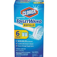 Clorox Disinfecting Toilet Wand Refill Heads 6 ea (Pack of 2)