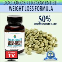 Ultimate Green Coffee Bean Extract 400mg per Capsule (60 Capsules) 1 Bottle 50% Chlorogenic Acid GCA