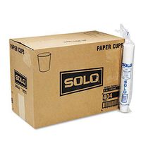 SOLO Cup Company 404CT White Paper Water Cups 4oz 100/Bag 50 Bags/Carton