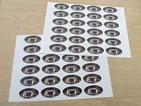 Minilabel Pack Of 48 Tower Bridge, London Landmark 40X20mm Oval Seal Labels, Stickers For Craft, Decoration, Gift Wrapping, Presents, Envelopes, Bags Or Cards