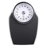 Mechanical Bathroom Scales, Fast, Accurate Weighing, Analog Dial, Solid Base, No Button/Battery-Free, Worry-Free, Black FKYGDQ