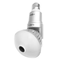 1080P 200W Bulb IP Camera OWSOO 360°Panoramic WiFi Wireless Camera Support Night Vision 2 Way Talk Motion Detection Pet Baby Camera for Home Security Surveillance,Silver