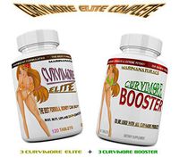 CURVIMORE Elite Complete ☀ Our Advanced Natural Breast Enlargement, Butt Enhancement, Bust Enhancement Lip Plumping & Skin Tightening Pills – Fuller Breasts, Booty & Brazilian Butts. 3-Month Course