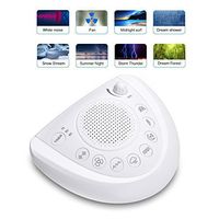 Mesqool White Noise Machine,Portable Sleep Relaxation Sound Machine - 8 Natural Soothing Sounds, Fan, Sleep Timer, Earphone Jack & 2 USB Chargers - Sleep Therapy for Home, Baby, Adult, Travel, Office