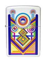 Zippo classic 28132 atech white matte windproof lighter NEW