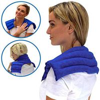 Nature Creation Heating pad for Neck and Shoulders | Microwave Heating pad | Natural Hot Packs for Pain Relief | Designed for Neck, Shoulders & Upper Back Pain Relief - Blue Marble, Unscented