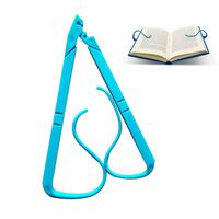 Adjustable Hands Free Reading Bracket Book Pages Holder for Reading Portable Book Stand Support Clamp Foldable Relaxed Book Support Clip for Office Outdoor & Outside Reading Stand (Blue)