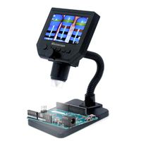 LCD Digital Microscope, KKmoon G600 Portable LCD Digital Microscope with High Brightness 8 LEDs and Built-in Lithium Battery
