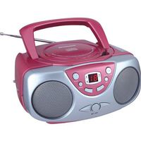 Sylvania Portable Cd Boom Box With Am/Fm Radio (Pink) "Product Type: Boom Boxes/Boom Boxes"