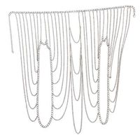 Peigen Chain Harness Necklace Crossover Body Chain for Women New Product Personality Tassel Multi-Layer Shoulder Chain Tide Body Chain Female