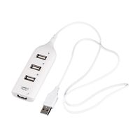 SSXY USB 4 Port Hub Hub,2.0 Powered Hub 5V 2A Power Adapter Splitter Expansion for Desktop Pc Laptop Adapter-White