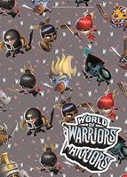 World Of Warriors 2 Sheets Of Gift Wrap And 2 Gift Tags