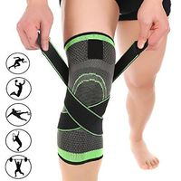 Adjustable Breathable Knee Pads,TUYOO 3D Weaving Knee Support Brace for Running,Basketball,Sports,Great for Relieving Joint Pain and Arthritis Relief (Size L(Girth:42-52cm))