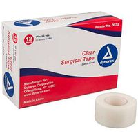 Tape Transparent Surgical 1 Inch x 10 Yards, Dynarex 3572, 1 Roll