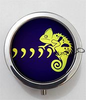 BlackKey Chameleon 3-Compartment Decorative Pocket Gift Box Case Organizer for Pill, Color 1 -2239