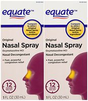 Equate - Nasal Spray, Original (compare To Afrin), 1-Ounce (Pack of 2)