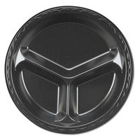 GNPLAM133L - Elite Laminated Foam 3-Compartment Plate