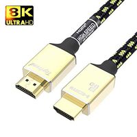 8K HDMI Cable 6ft，Toptrend HDMI Cord 2.1 High Speed 48Gbps,HDR, HDCP, 3D, 2160P, 1080P, 28AWG, ARC,Compatible with UHD TV, Blu-ray, Xbox, PS4/3, Fire TV