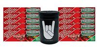 Herb Airtight Container Fresh Kettle with Juicy Jay's Strawberry 1.25 Flavored Hemp Rolling Papers 10 Count DC Crafts Nation- Metal