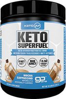 Keto AF Superfuel - Exogenous Ketones. BHB Salts and C8 Triglycerides (MCT Oil). Increase Performance, Get Into Ketosis + Enhance Mental Focus. (Mocha Cappuccino, 15 Servings)
