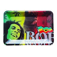 Metal Rolling Tray-Serving Tray- 7.1"x 4.7"(Red)