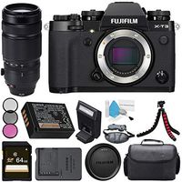 Fujifilm X-T3 Mirrorless Digital Camera (Black) 16588509 + Fujifilm XF 100-400mm f/4.5-5.6 R LM OIS WR Lens + 77mm 3 Piece Filter Kit + 64GB SDXC Card + Carrying Case + Flexible Tripod Bundle