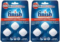 Finish in-Wash Dishwasher Cleaner: Clean Hidden Grease and Grime, 3 ct Pack of 2