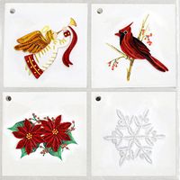 Gift Enclosure Tags - Boxed Set of (Christmas 2 Red & White)