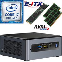 Intel NUC8I7BEH 8th Gen Core i7 System, 16GB Dual Channel DDR4, 480GB M.2 PCIe NVMe SSD, NO OS, Pre-Assembled and Tested by E-ITX