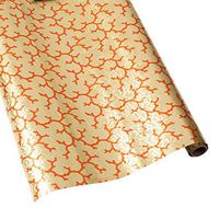 Caspari The Coral Sea 30 in. x 5 ft. Wrapping Paper in Gold Foil, 3 Rolls Included