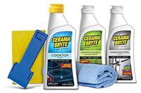 Cerama Bryte Full Kitchen Starter Kit: Cooktop Cleaner, Stainless Steel Cleaner, Granite Cleaner, Microfiber Cloth, Scraper and Pad