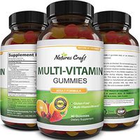 Multivitamin Gummies for Women and Men - Chewable Gummy Zinc Supplement Multi-Vitamin D3 Mineral Complex for Adults with Biotin Vitamin A C D E B12 - Best Vitamins Energy Booster Iodine Folic Acid