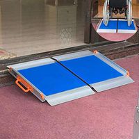 DNNAL Wheelchair Ramp Portable Mobility Assist Suitcase Access Aid Disabled Scooter