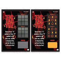 My Scratch Off Custom Message Scratch Off Lotto Replica Card - Tic-Tac-Toe Design - 4 x 6 Inches - 1 Pack