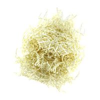 Baosity 100g /Pack Holiday/Festival Accessory Colorful Shred Filler for Gifts Baskets Bedding Party Paper Shreds - Cream White