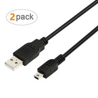 JEDE Replacement Canon Camera USB Cable,Data Interface Power Cord for Canon PowerShot/EOS/DSLR Cameras and Camcorders (3.3ft,Pack of 2)