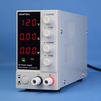 KKmoon DC Power Supply, NPS1203W 0-120V 0-3A Switching DC Power Supply 3 Digits Display LED High Precision Adjustable Mini Power Supply AC 115V/230V 50/60Hz Voltage & Current Regulated Dual Output