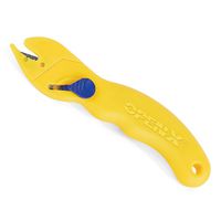 OpenX Dual Blade Package Opener with Safety Guard and Easy-to-Grip Curved Handle