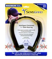 SensGard SG-31 Lightweight Hearing Protection Band NRR 31dB (Black)
