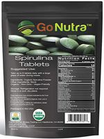 Organic Spirulina Tablets, 3000mg Per Serving, 720 Tablets - Superfoods Rich in Minerals, Vitamins, Chlorophyll, Amino Acids, Fatty Acids, Fiber & Proteins. Non-Irradiated, Non-GMO & Vegan