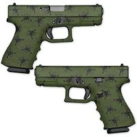 Wrap Compatible with Pistol - Molon Labe | MightySkins GunWraps Protective, Durable, and Unique Vinyl Handgun Wrap Kits | Easy to Apply, Remove, and Change Styles | Made in The USA