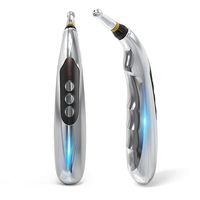 SUN RDPP USB Rechargeable Energy Acupuncture Pen with 5 Massage Head Function Energy Pain Therapy Relief.