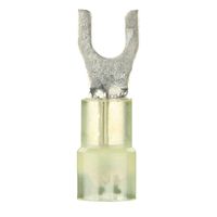 Install Bay YNST8 Spade Terminal Nylon Connector 12/10 Gauge #8, Yellow (100-Pack)