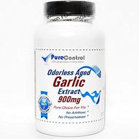 Odorless Aged Garlic Extract 900mg // 100 Capsules // Pure // by PureControl Supplements